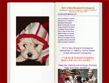 Tablet Screenshot of erinsnewenglandcockapoos.com
